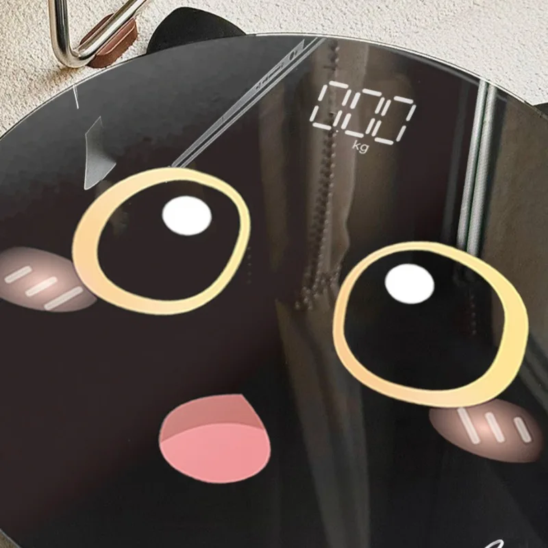Electronic Scale Household Scale Durable Small Dormitory Cartoon Human Healthy Charging Healthy Field
