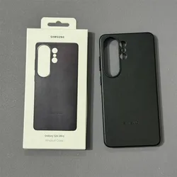 Premium Genuine Leather Shockproof Phone Case - S26 UItra (Black)