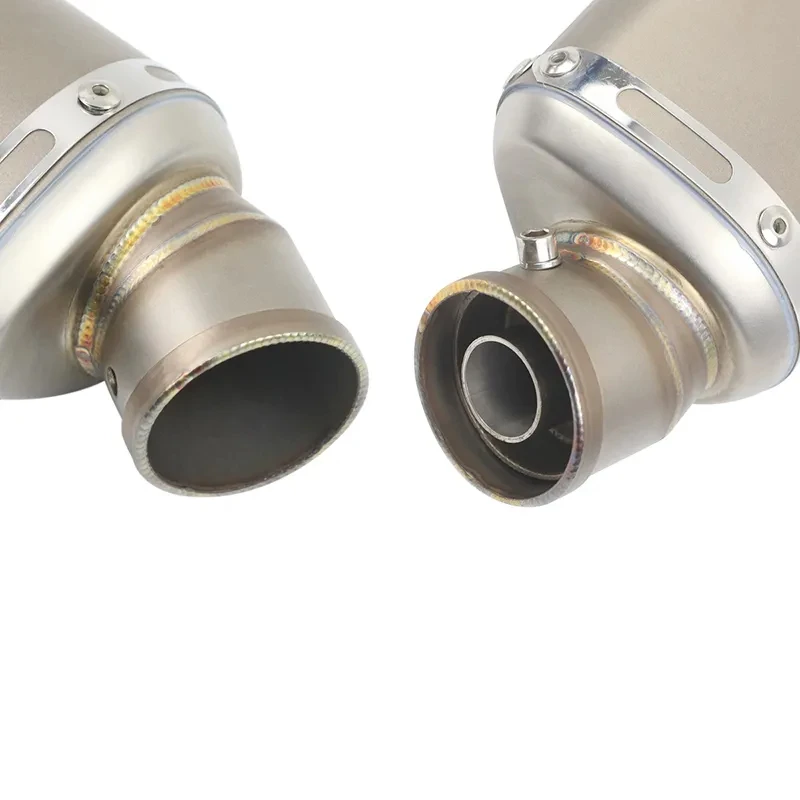 Motorcycle Exhaust Muffler Pipe 51mm Universal 310 370 440 mm 100cc-1000cc ATV GP Scooter For fz6 pcx125