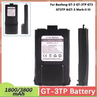 Baofeng GT-3TP Walkie Talkie Battery 7.4V 1800mAh 3800mAh for GT-3 GT3 GT3TP &GT-3 Mark-II III Walkie Talkie Replacement Battery 1