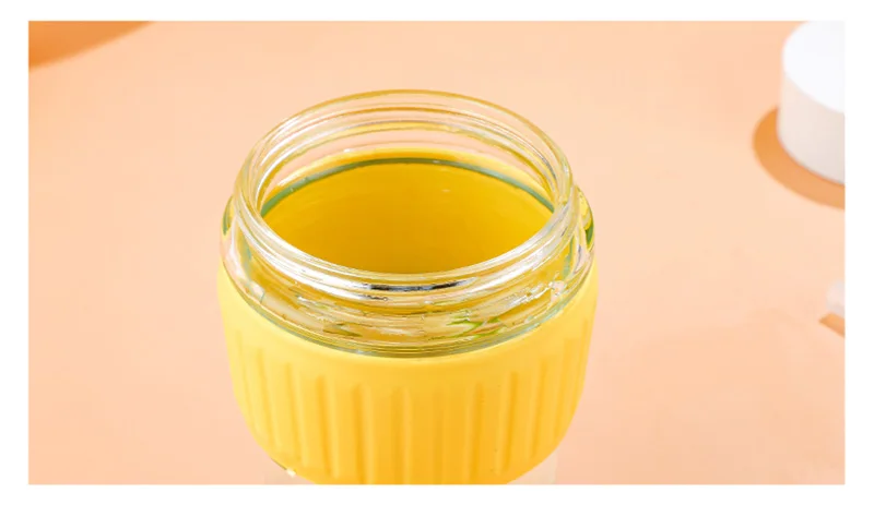 350Ml Double Drinking Glass Tumbler Cup With Straw Portable Female Coffee Mug Lovely Fruit Juice Soymilk Milk Travel