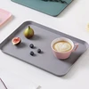 Nordic Plastic Tray Rectangular Tray Restaurant Household Cup Tea Tray Hotel Service Tray Heat-resistant Non-slip Dinner Plate 5