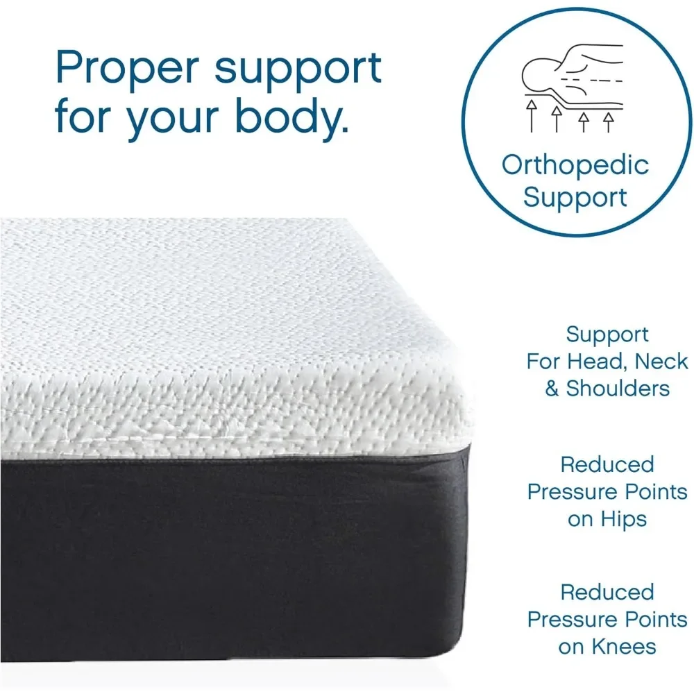 Ventilated Memory Foam Mattress, CertiPUR-US Certified, Mattress in a Box