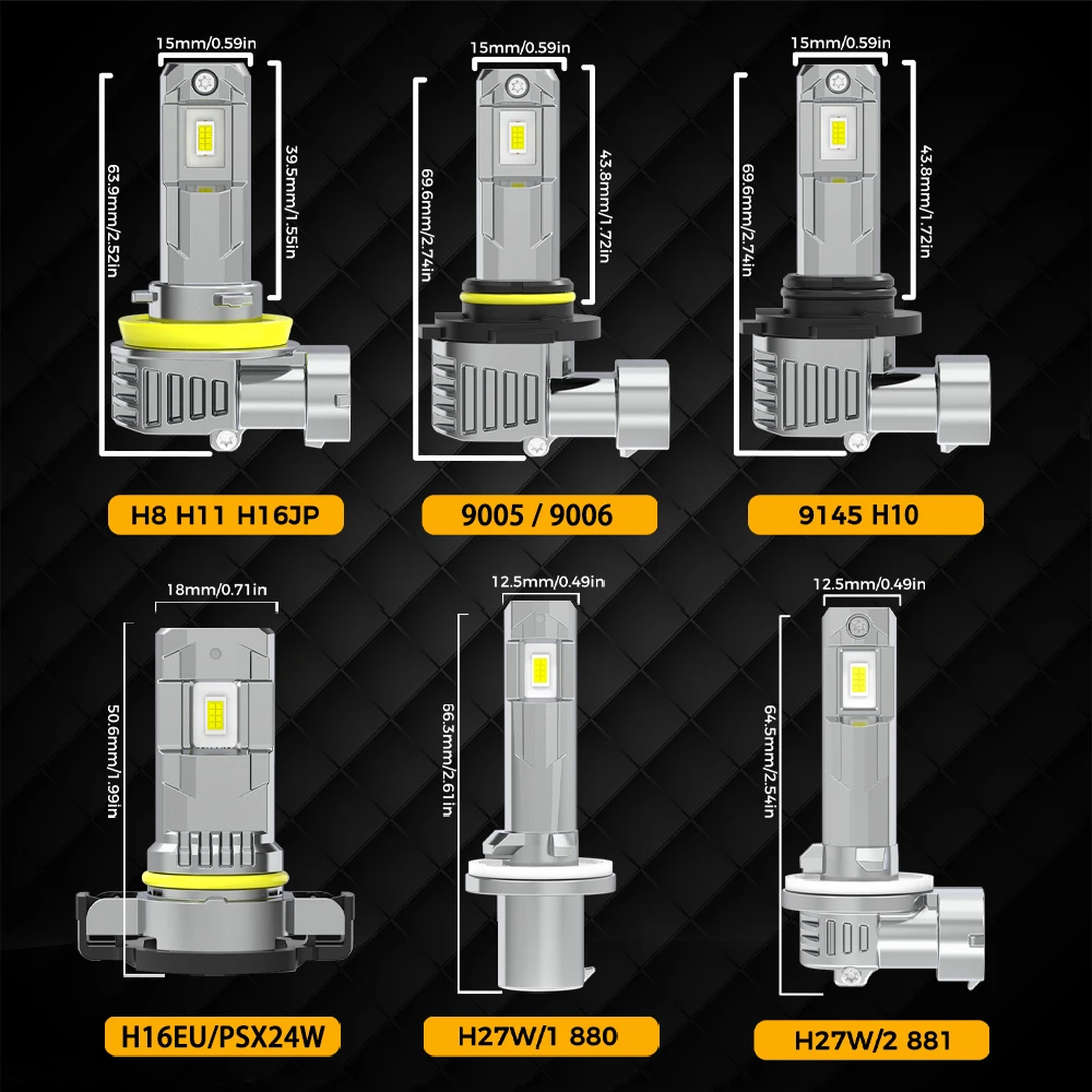 BMTxms 20000LM H11 H8 LED 안개등 호박색 노란색 흰색 Canbus DRL 전구 H16 PSX24W 9005 HB3 9006 HB4 H10 H27 880 881 LED 자동차 전구