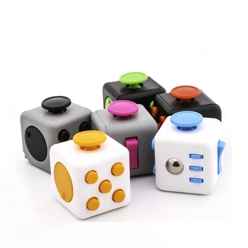 Fidget toys Decompression Dice for Autism Adhd Anxiety Relieve Adult Kids Stress Cube Toys Fingertip Press