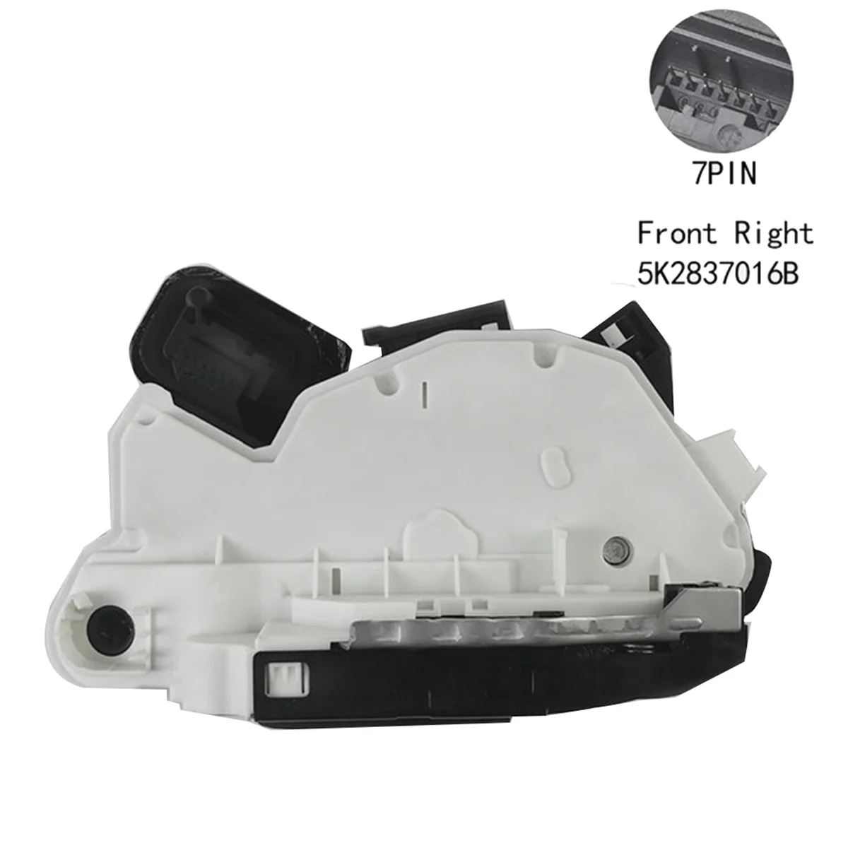 Front Door Lock Actuator Latch Block Mechanism for VW Golf Jetta Beetle Polo Skoda Seat 09-19 5K2837016B 5K2837016H/J R