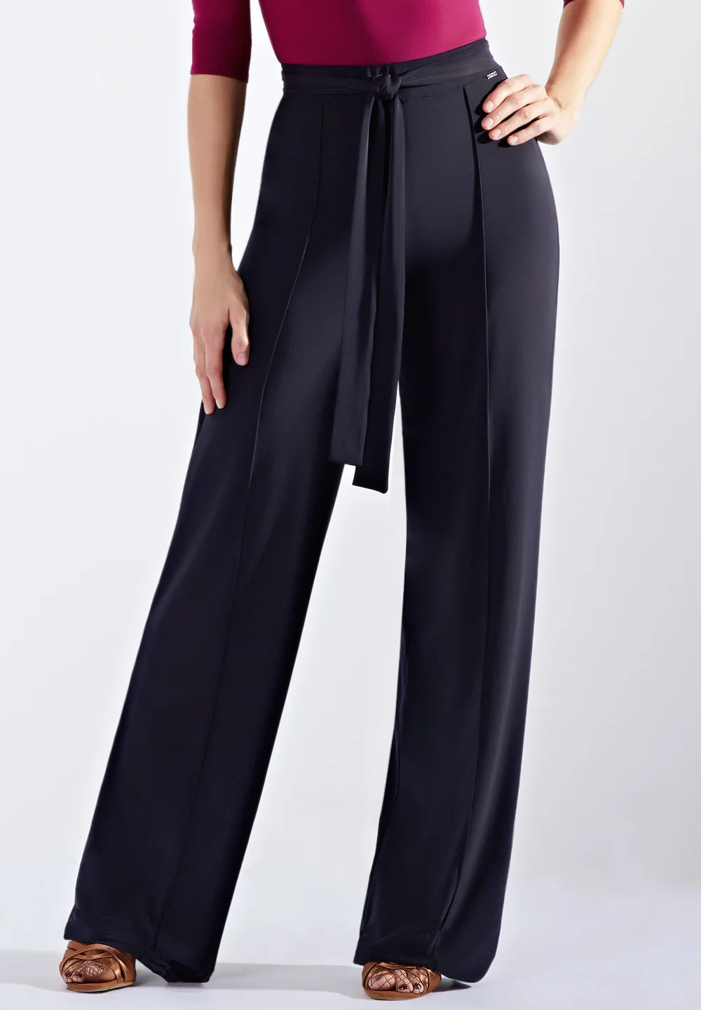 New National Standard Latin Women's Modern High Waisted Social Dance Pants Adult Training Clothes