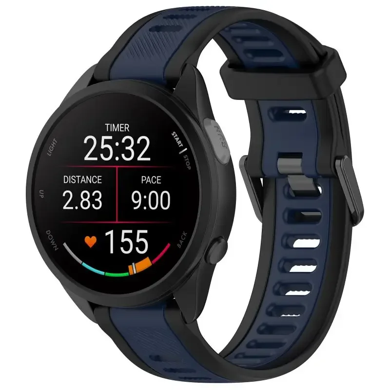 Two-Tone Silicone Watch Band, Multiple Sizes - Universal Fit