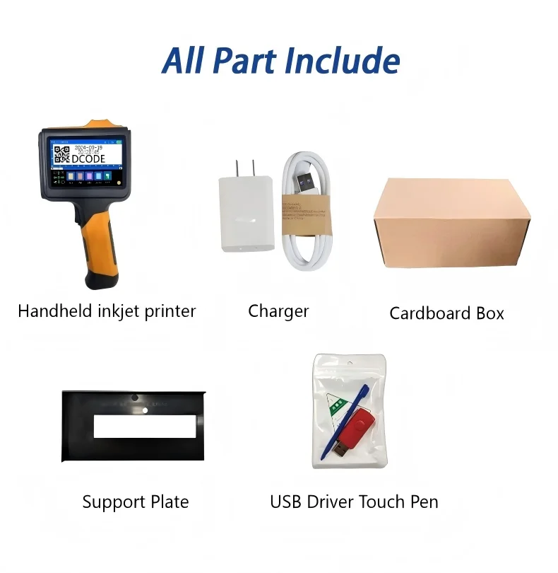 1790PLUS 12.7mm Handheld Printer Text QR Barcode Batch Number Logo Date Label Pr