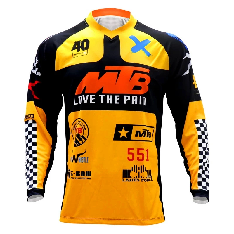 

Moto Bicycle Jersey Sleeve Cycling Enduro Mtb Shirt Downhill T-shirt Camiseta Motocross Mx Mountain Bike Clothing MTB