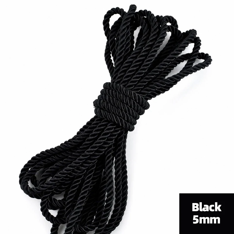 Colorful Nylon Braided Rope for DIY Sewing and Decor Projects
