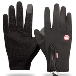 Enhanced Winter Warm Touchscreen Waterproof Outdoor Gloves - M (Black)