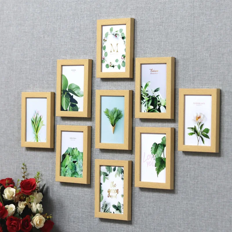 

2357 Liyou Chinese picture frame pendulum table calligraphy and painting mounted wall inch frame square decoration