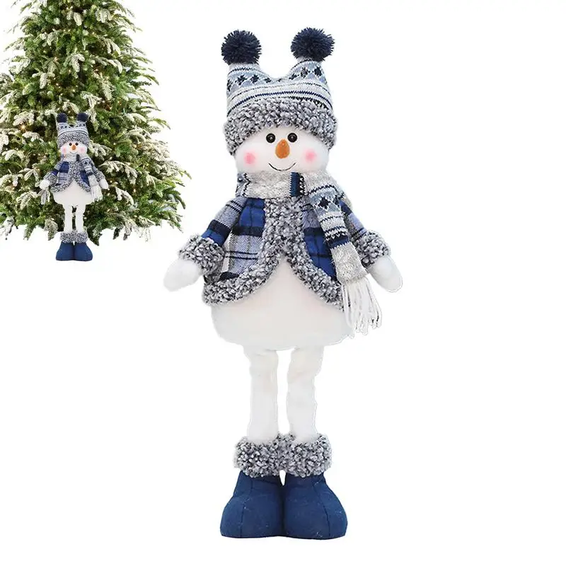 

Snowman Plush Doll Portable Snowman Doll Toys Figures Christmas Ornament Table Fireplace Decor For Christmas Ornament Table