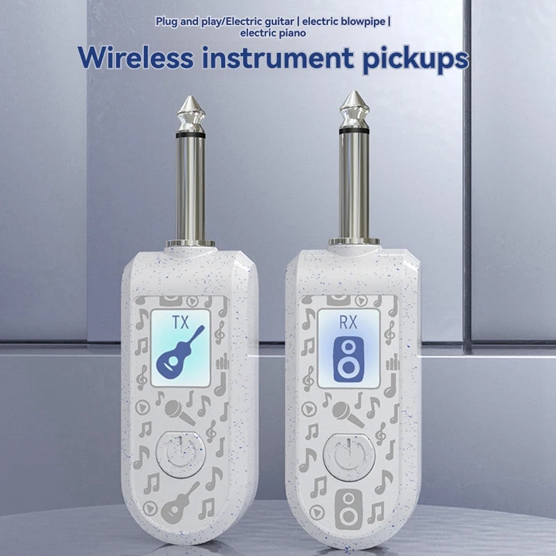 2.4G Wireless Instrument Pickup Rechargeable Transmitter Receiver For 6.35Mm Audio Interface Electric Instruments