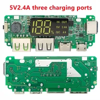 18650 Charging Board Dual USB 5V 2.4A Mobile Power Bank Module 18650 Lithium Battery Charger Board Circuit Protection 5