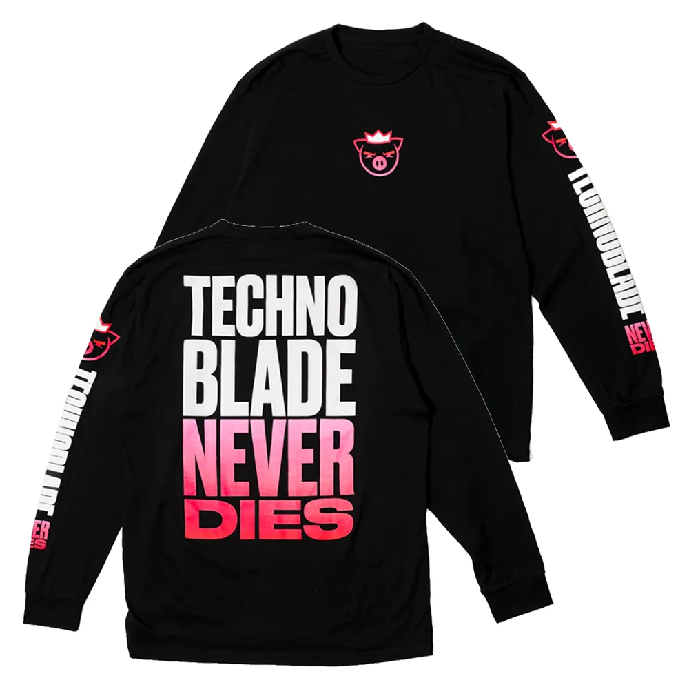

Свитшот Technoblade Never Dies Merch, уличная одежда с длинным рукавом и круглым вырезом, Повседневная стильная женская и мужская одежда, 2023