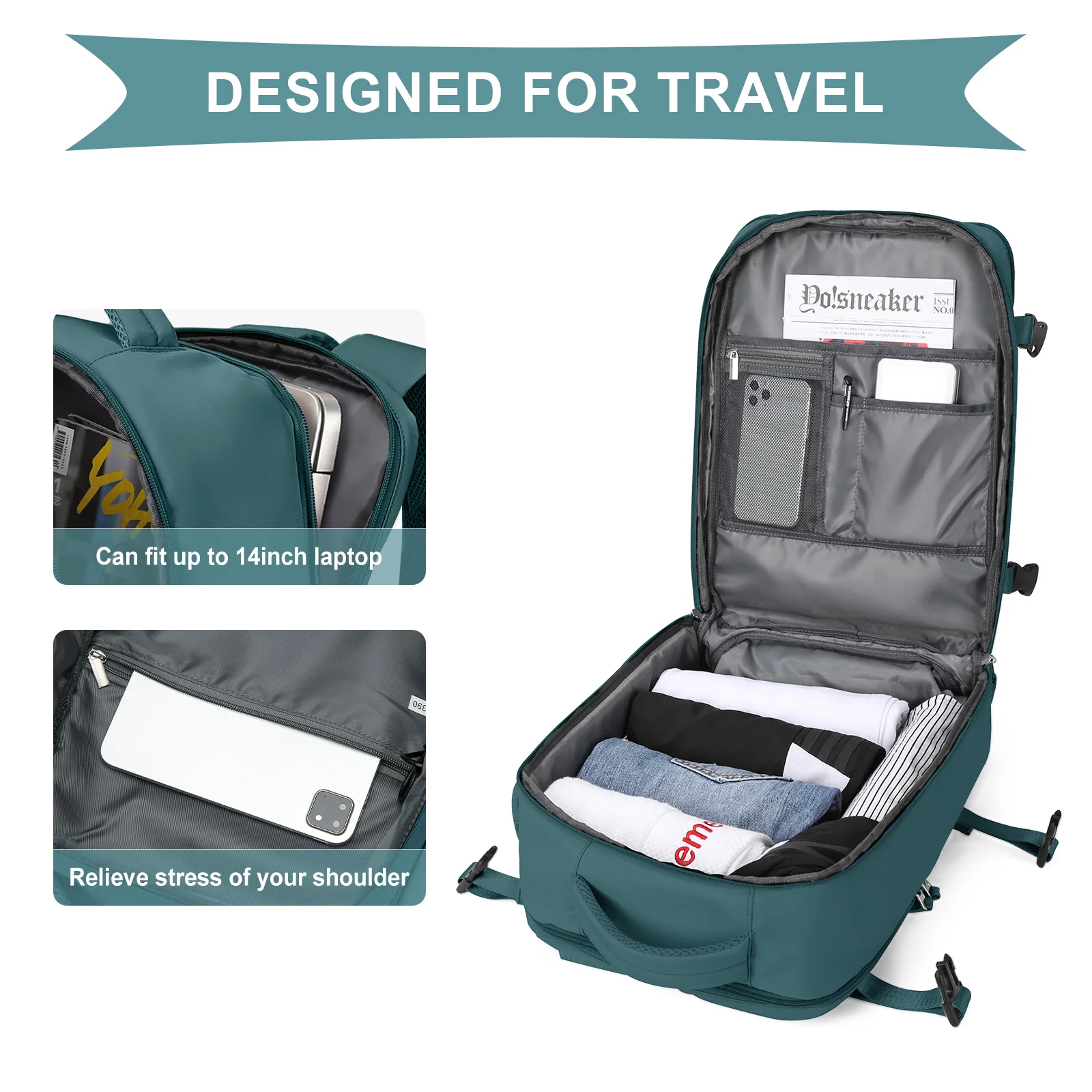 Versatile Waterproof 35L Travel Backpack - Ideal
