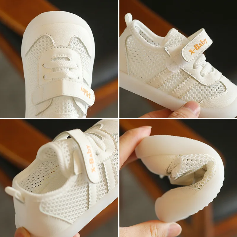 Baby Boys Girls Summer Breathable Soft Bottom Casual Shoes through the Mesh Non-slip Wear-resistant Toddler Shoes 5