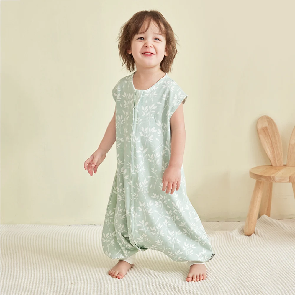 Baby Sleeping Bag 28-32℃ Summer Cool Vest Kids Sleep Sack Boys Girls Cotton Breathable