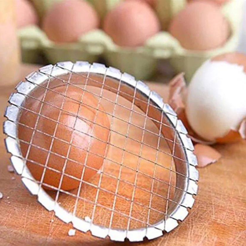Description Picture 3 of itemStainless Steel Egg Slicer Cutter Cut Egg Device Grid For Vegetables Salads Potato Mushroom Tool Chopper For Kitchen Accessories