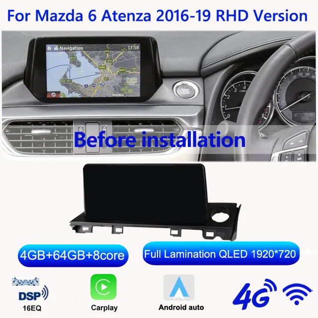 Mazda 6 Atenza 2016-2018 インダッシュモニター Mazda 6 Atenza 2016