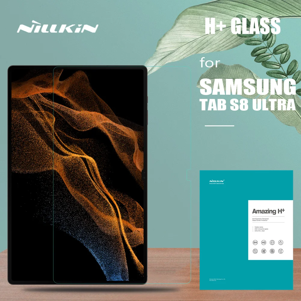 Nillkin Per Samsung Galaxy Tab S8 Ultra Glass H + Proteggi Schermo Resistente Agli Urti Per Samsung Tab S8 Pellicola In Vetro Ultra Temperato