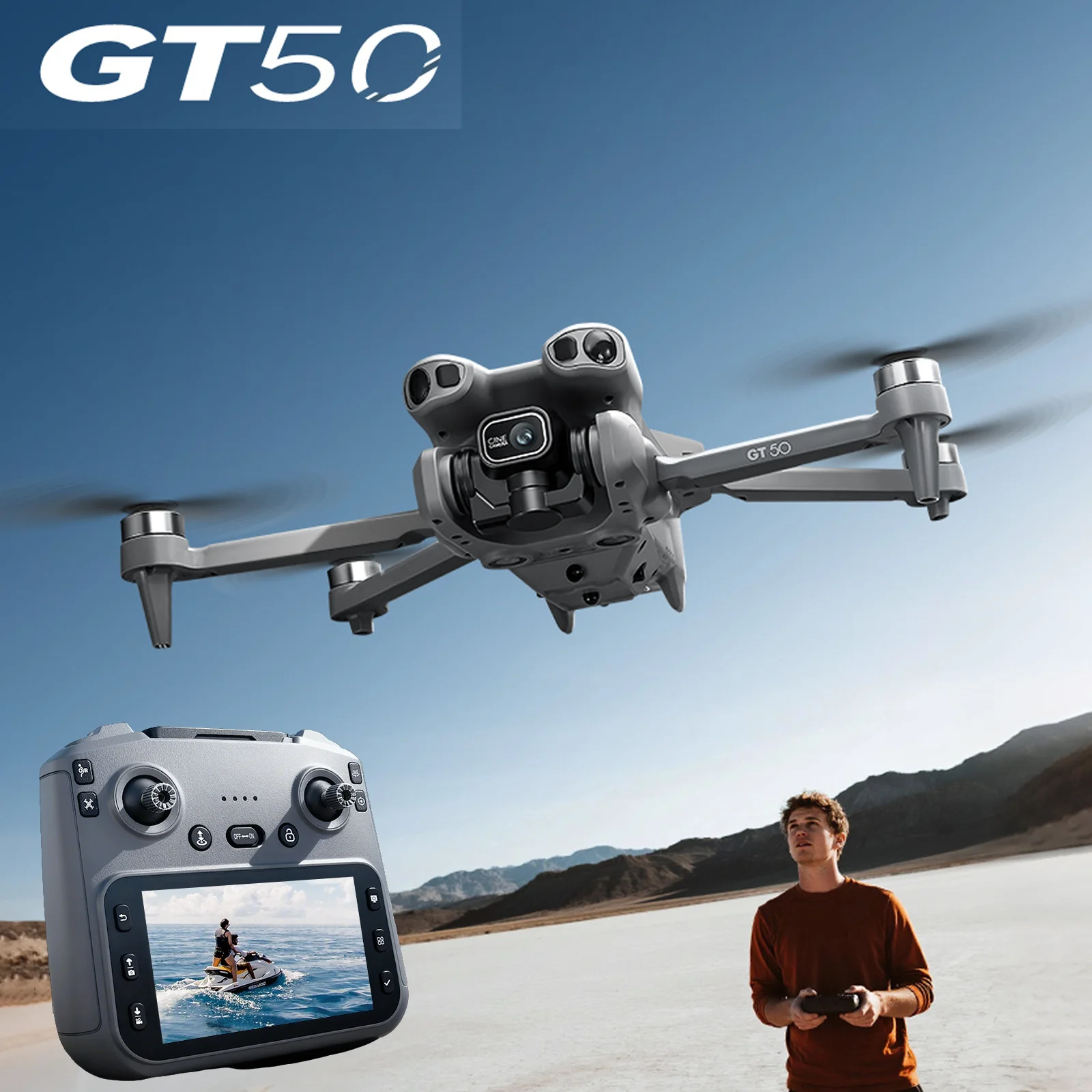 Drone FPV GT50 Course avec caméra HD 1080P en vol, parfait pour débutants et pilotes intermédiaires