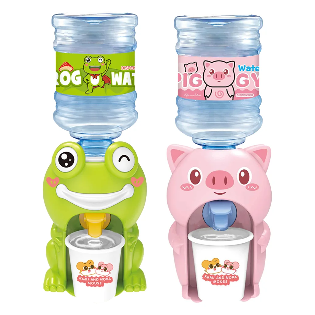 

Mini Water Dispenser Toy Cartoon Hand Press Drink Water Machine Toy Simulation Water Bottle Pump Drinking Fountain Toy For Kids