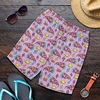 Funny Pizza Pattern Beach Shorts Men 3D Printing Pizza Board Shorts Swimsuit Summer Quick Drying Ice Shorts Sportwear GYM Shorts 2