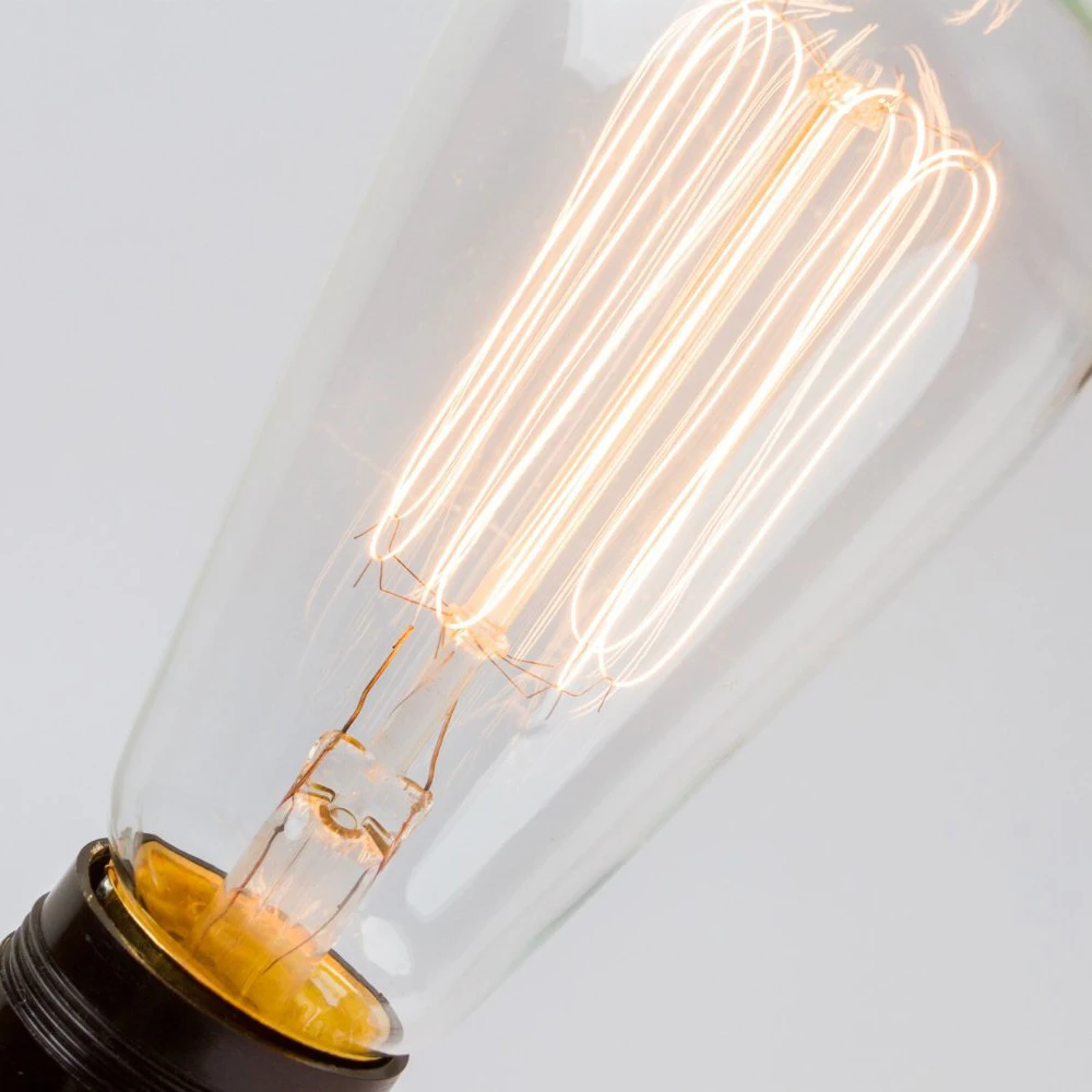 Edison Bulb E27 220V 40W ST64 A19 T45 G80 G95 G125 Incandescent Filament Bulb Lighting Retro Edison Light