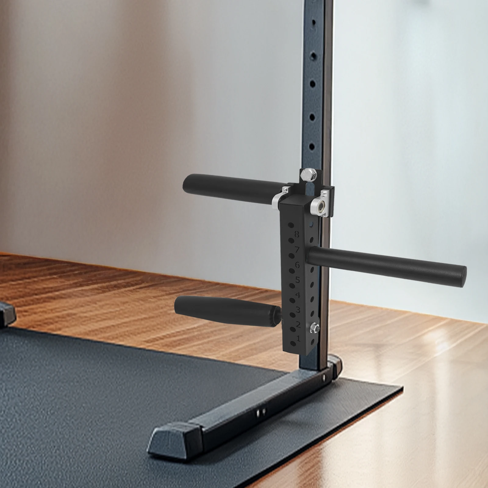 8-fach verstellbare Beinbeuger- und -strecker-Maschine, Q235 Kohlenstoffstahlrahmen, 120 kg Tragkraft, Fitness-Trainer für das Home-Gym – Detail 2