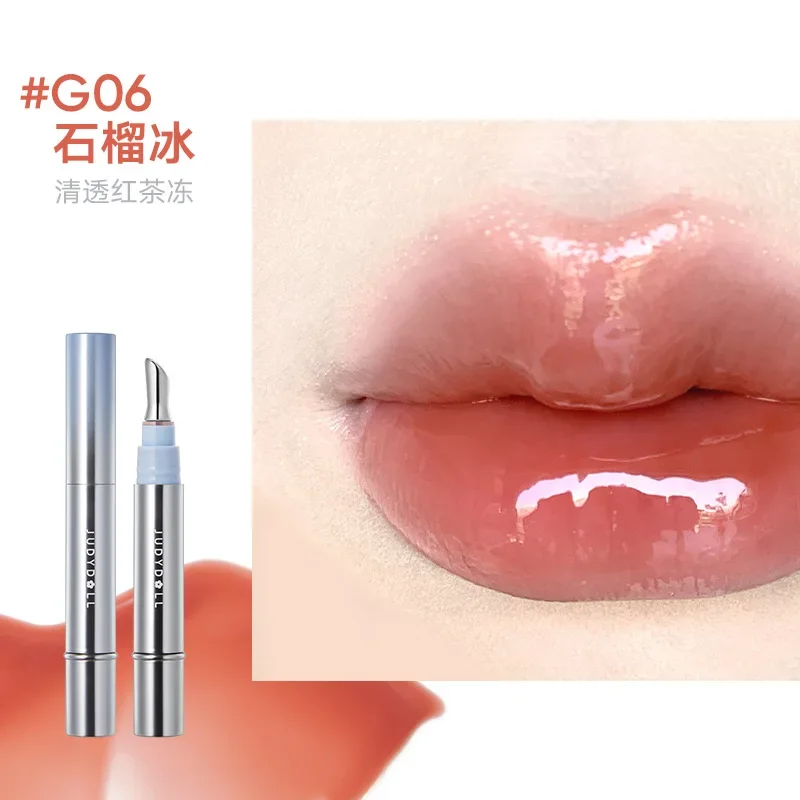 Judydoll Ice Diamond Essence Lip Gloss Oil Mirror Water Light Lip Tint Fading Lip Lines Lipstick Moisturizer Lip Plumping Makeup 6