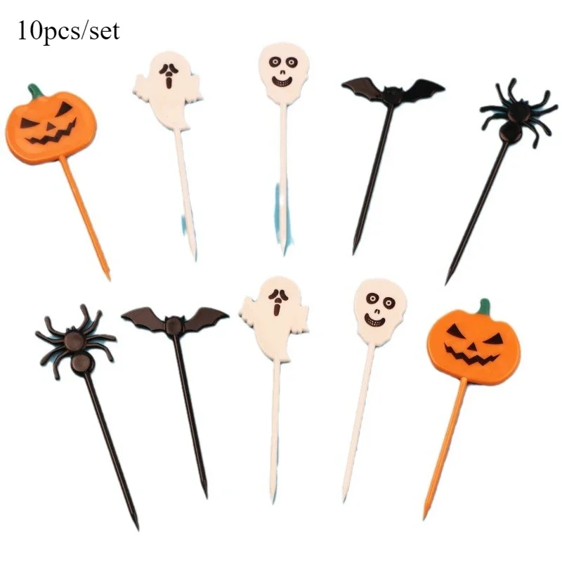 Halloween Themed Decorative Toothpick Set - Pack of Festive Designs