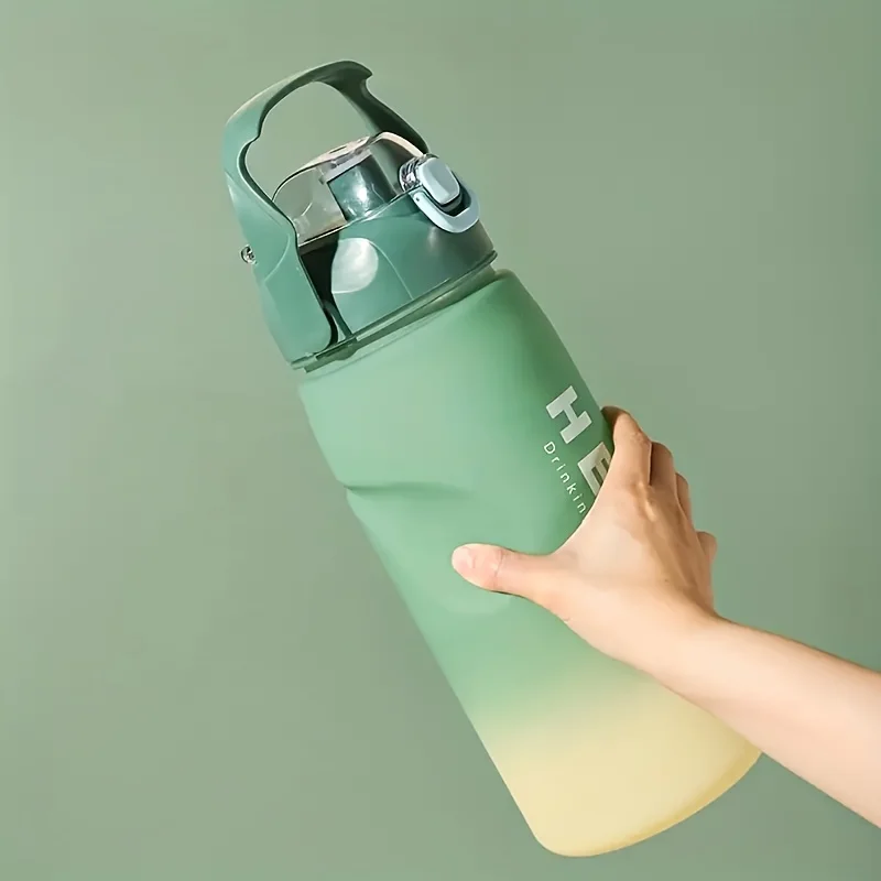4 PCS Set Water Bottle Large Capacity With Straw For Family 300ml/700ml/1500ml/3300ml