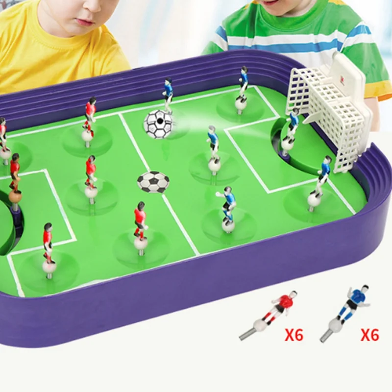 Table Football Game Tabletop Soccer Game Mini Table Soccer Set Children Sports Toy Football Game Desktop Soccer Field Model Kids Boys Toy Fun Gift Foosball Men
