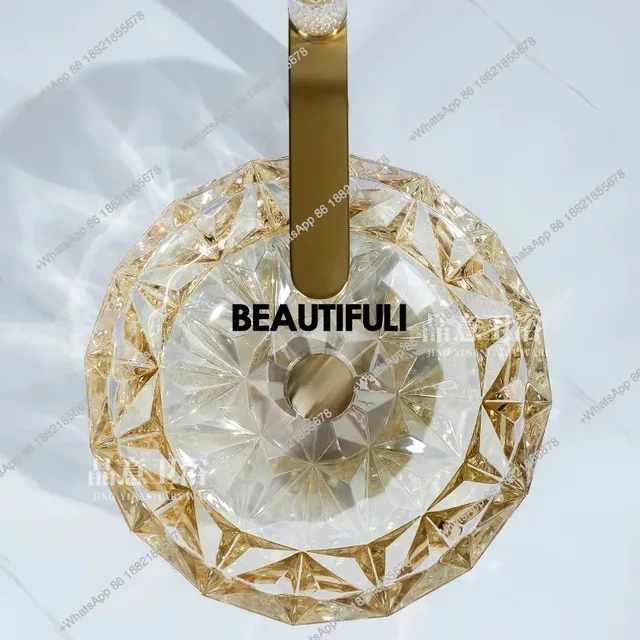 อ่างล้างหน้าคริสตัลสไตล์มินิมอลหรูหราแบบเรียบง่าย สำหรับห้องน้ำในบ้าน โรงแรม ทำจากแก้วใส 1