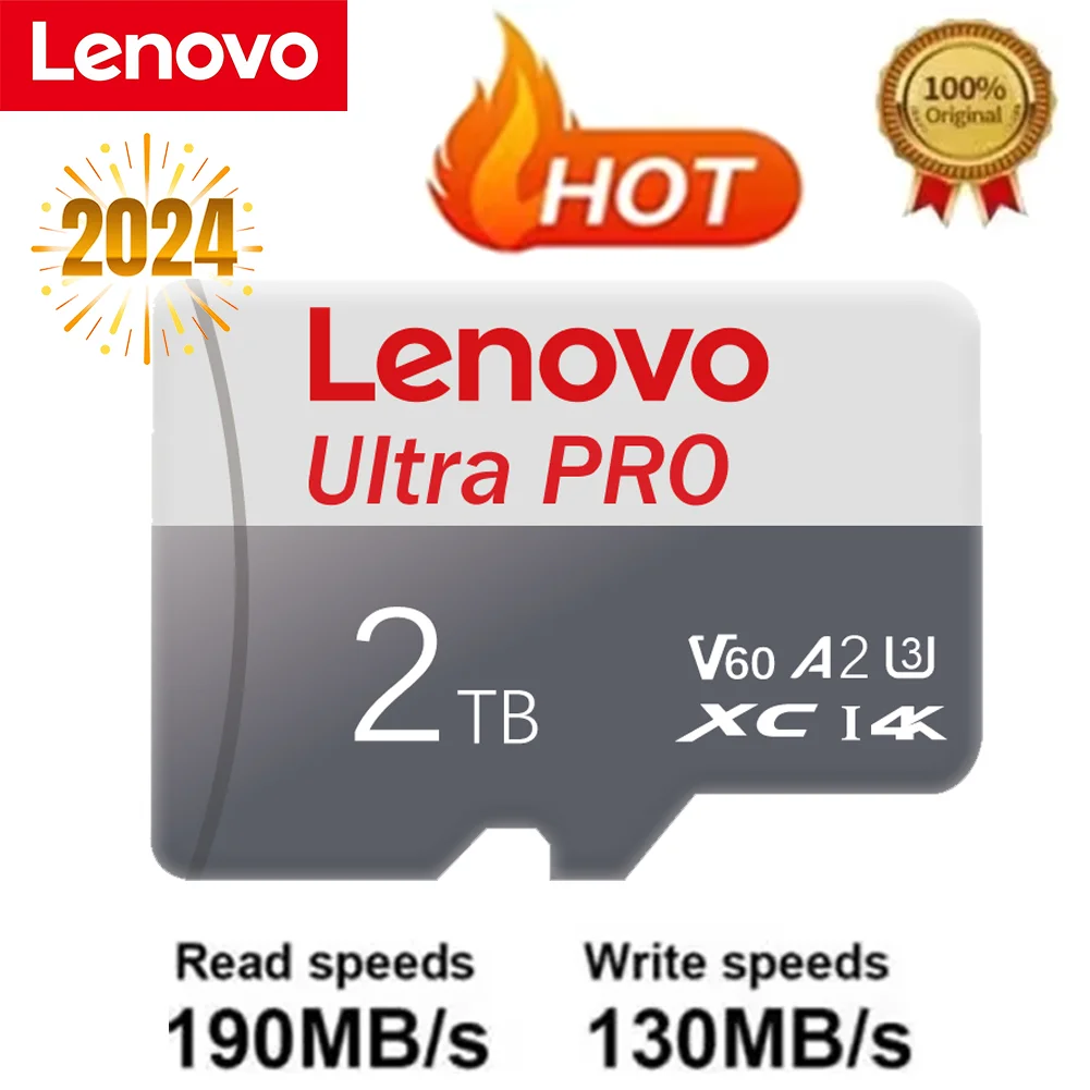 Lenovo Select Micro TF SD Memory Card 256GB 130MB/s Full HD and 4K UHD UHS-I U3 A2 V30 for cameras/automotive/Switch memory card