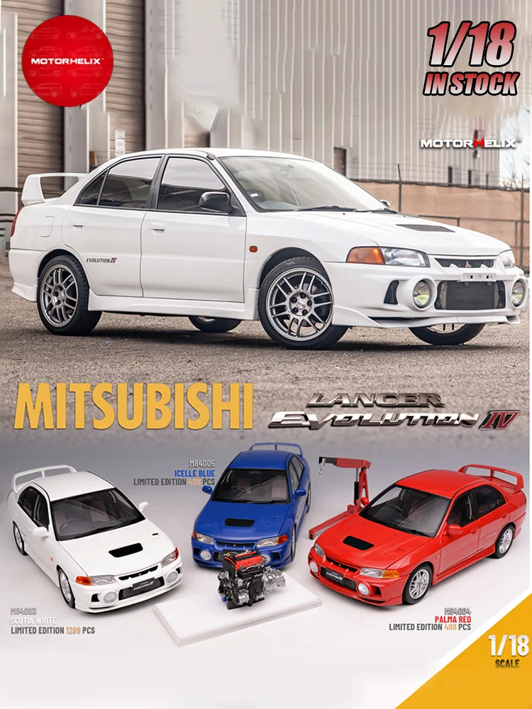 Модель автомобиля Mitsubishi Lancer Evolution Iv 1:18 | AliExpress