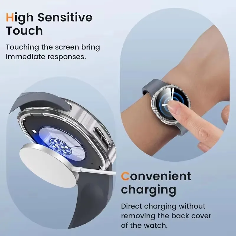 Premium Soft TPU All-Around Protective Watch Case with Screen Protector, 40mm/44mm
