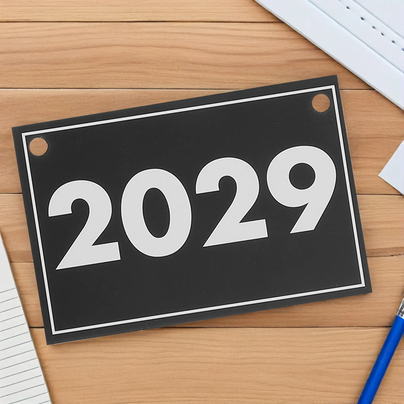 1세트 플립 캘린더 게시판 세트 2025-2029 보호 스타일 교실 장식 유치원용 튼튼한 교육용 캘린더 카드