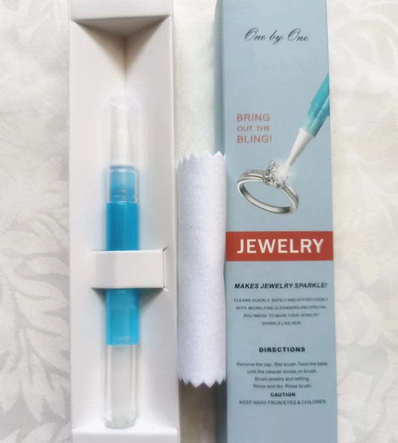 Stylo Nettoyeur De Bijoux - Dazzles Stik - Pour Diamants, Or, Pierres Précieuses - Portable - Brosse Douce - 3 Ml - 8