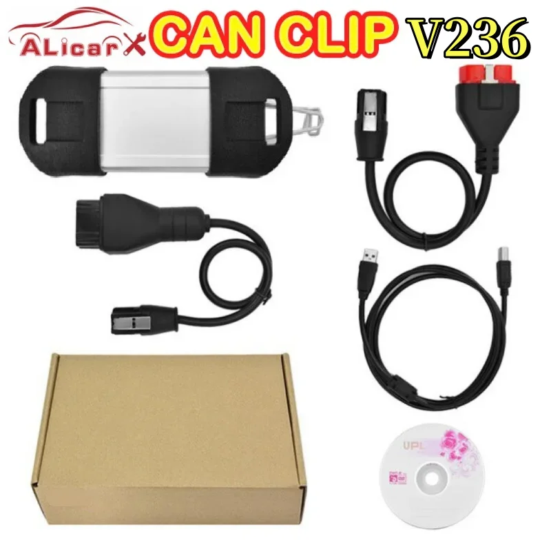 V236 Can Clip ForRena-t Car Diagnostic Tool CAN- M Interface OBD2 Car Scanner update reprog Can Clip V236 car scanner