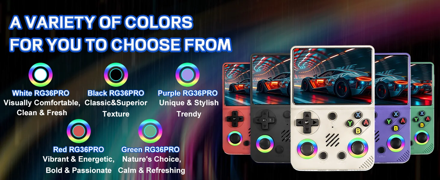 Rg36pro Retro Handheld Game Console With Ips Screen And Battery_voghion.com