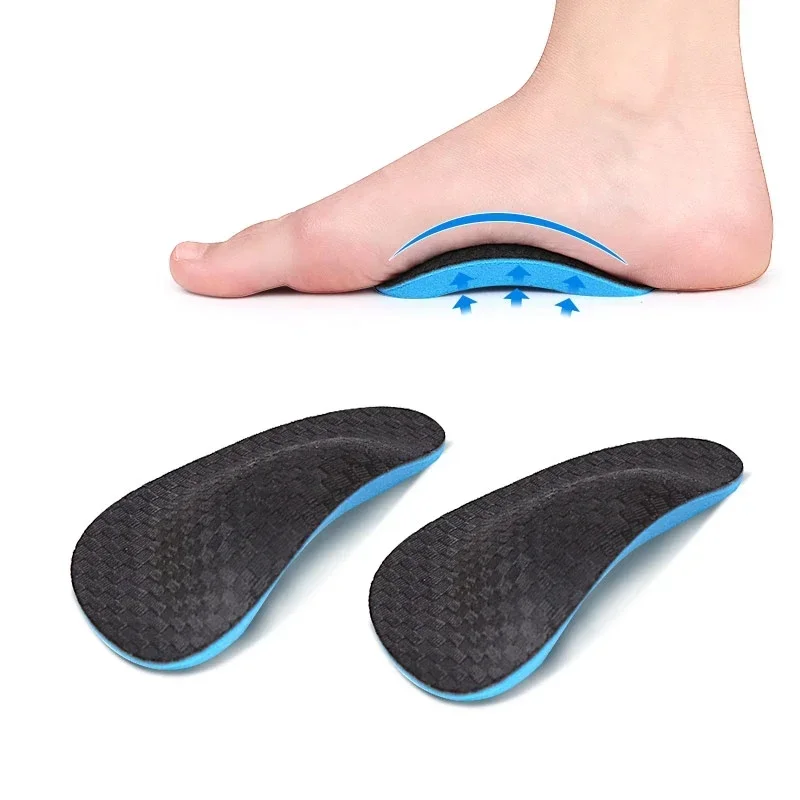 2 Pcs Sports Palm Foot Pad Flat Arch Support Half Cushion Inner Insoles Orthopedic Insoles Correcting Flat Feet Support Foot Pad