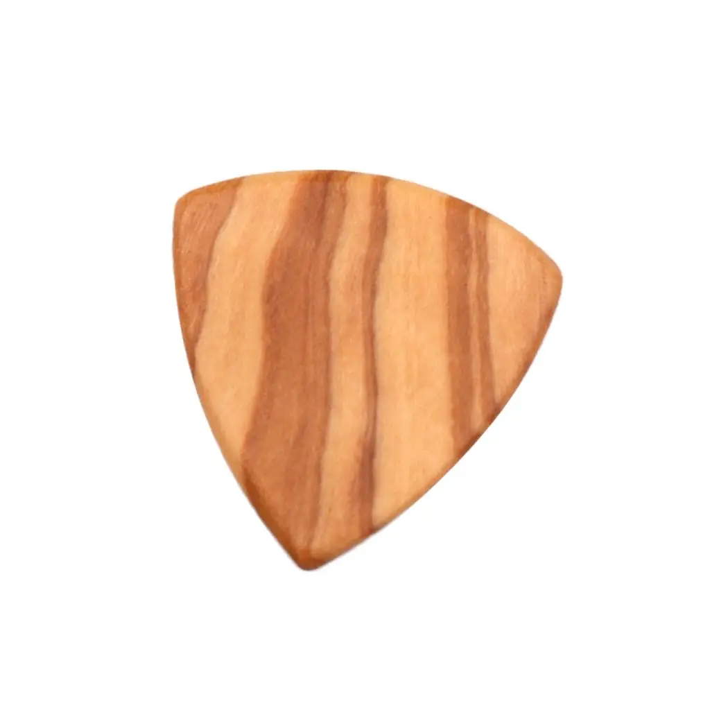 Guitar Plectrum Wood Guitar Picks 2mm Olive Wood Picks Triangle
