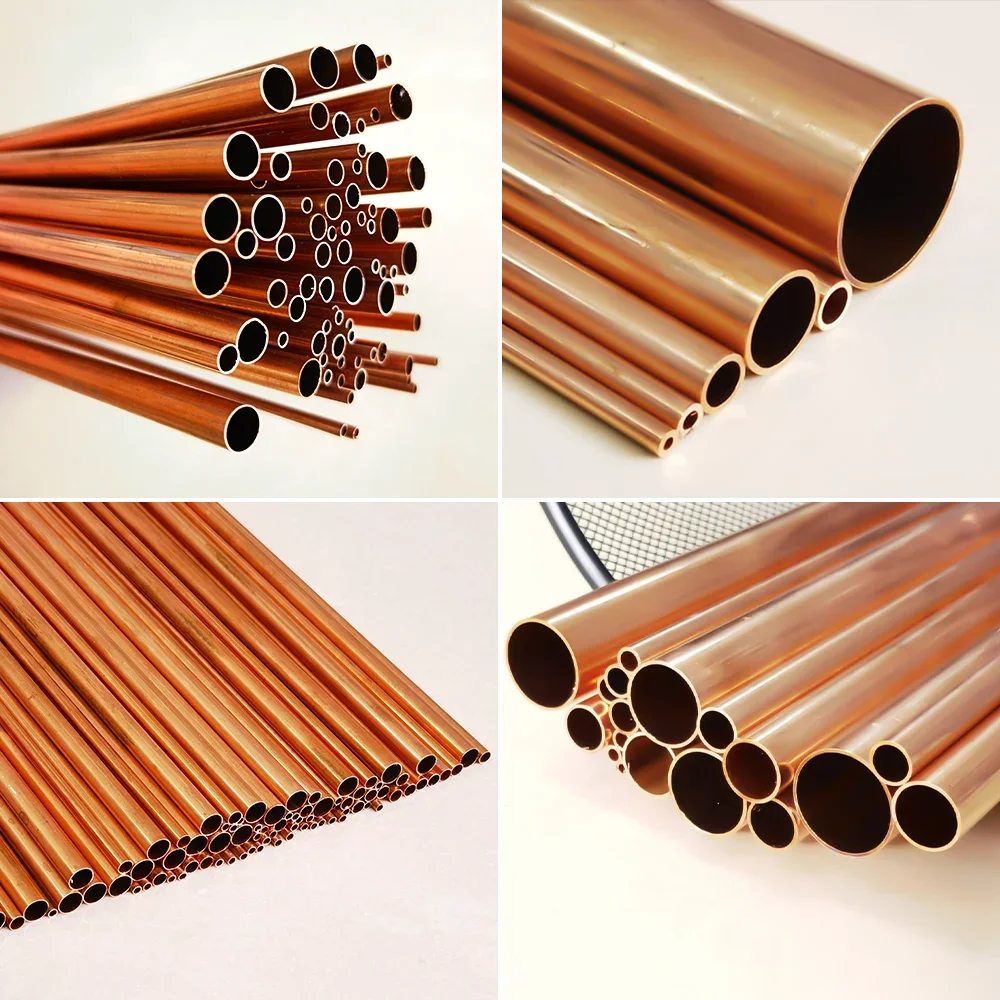 Copper Tube OD1.5-16mm length300 500mm Round Copper alloy Pipe Straight precise thickness 0.2-2