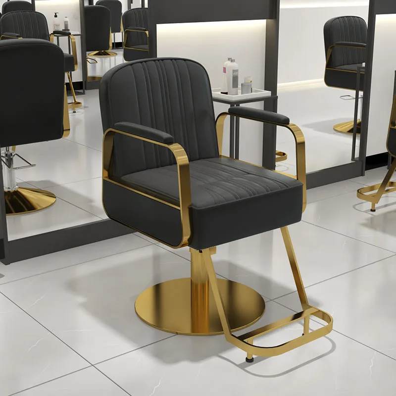 

Recliner Salon Barber Chair Luxury Beauty Styling Barbershop Men Barber Chair Hairdressing Cadeira De Barbeiro Salon Furniture