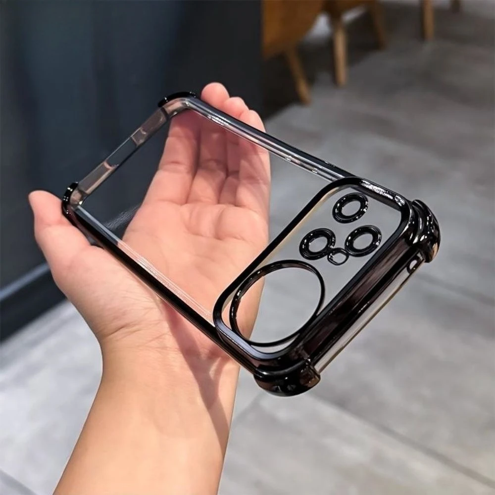 Fashionable Electroplated Transparent Anti-slip Shockproof Phone Case