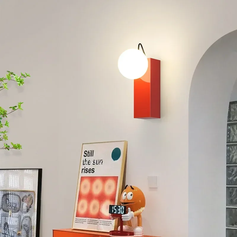 USB+battery+remote control Wall Lamp Magnetic Suction Bedroom Bedside wall light Designer Internet Red Children's Room Lamps